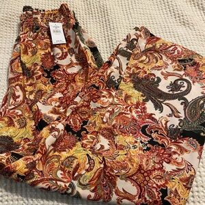 Paisley Print Pants